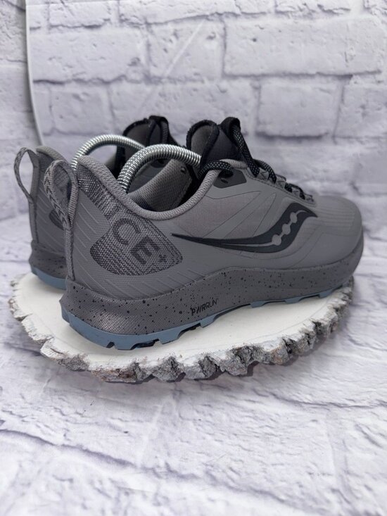 Saucony Shoes - Saucony Womens Peregrine ICE+ 3 Trail Running Hiking Shoes Gray Size 11